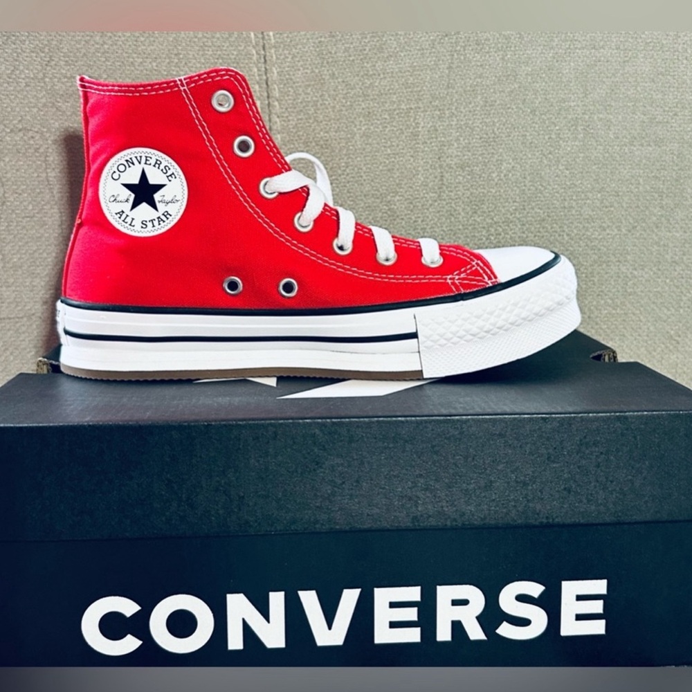 Converse Kids Red High-Top Sneakers